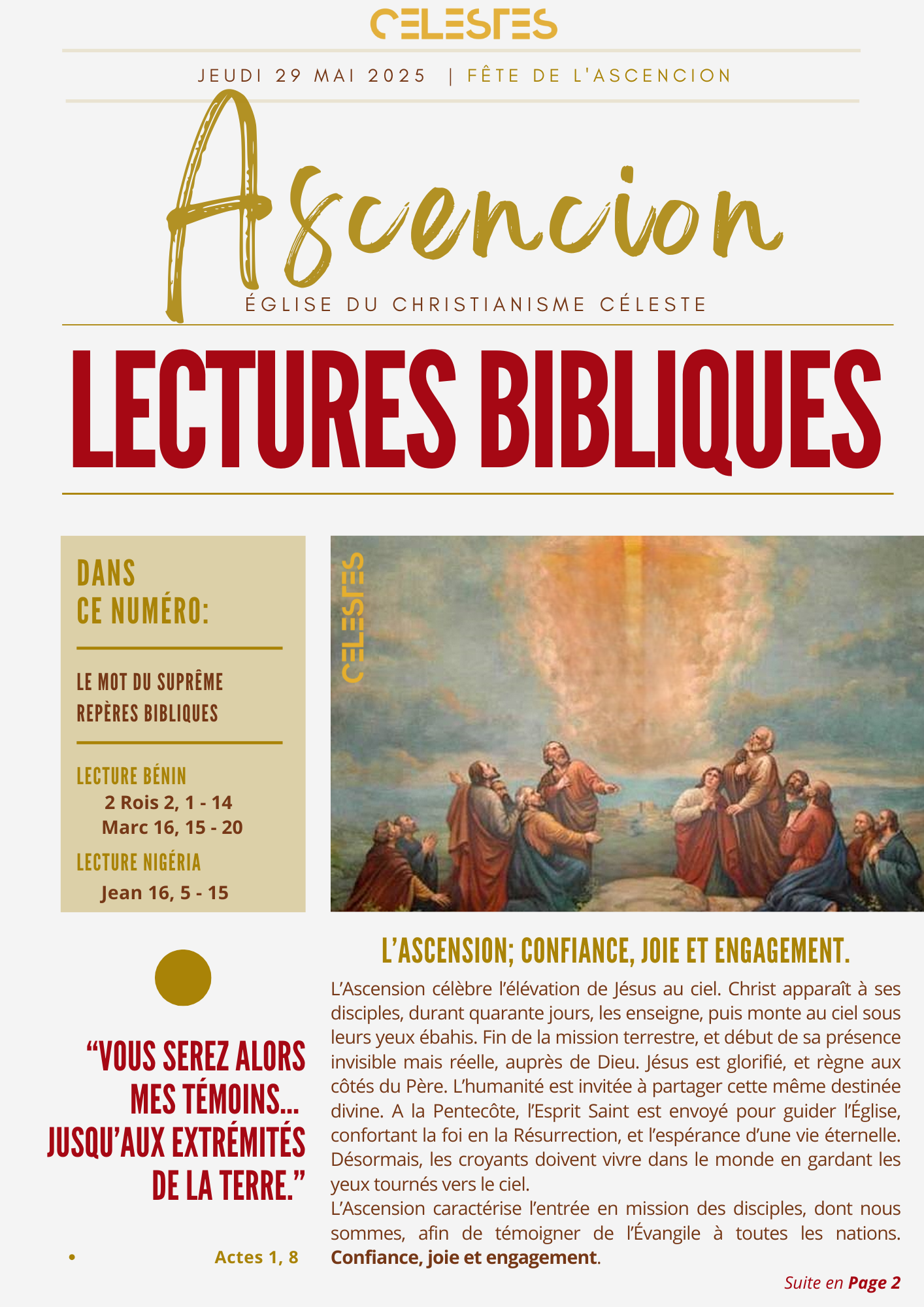 Célébration Ascension 2025